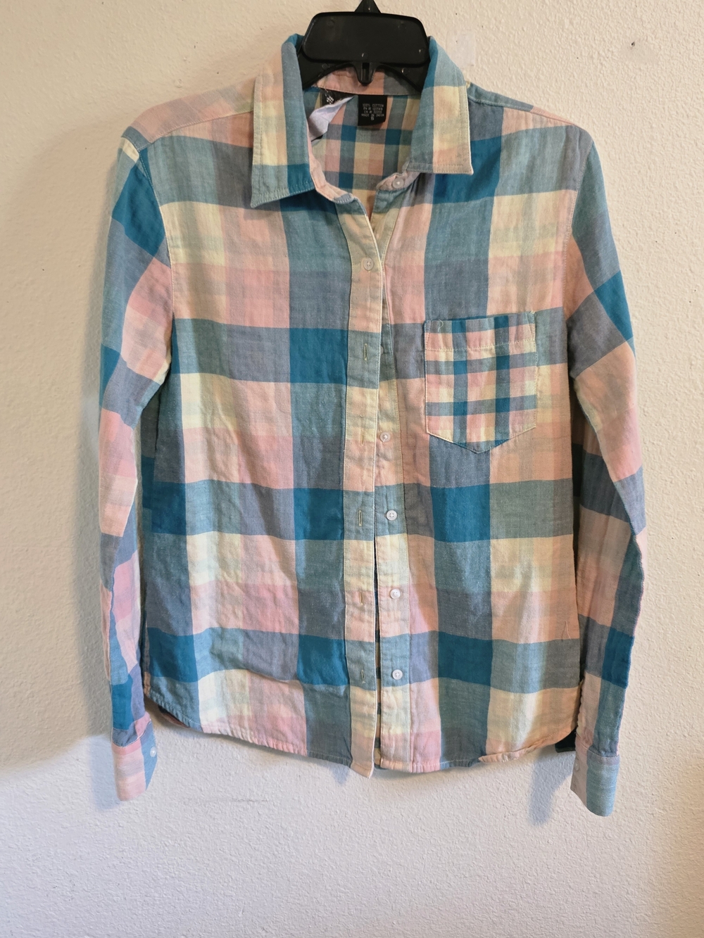 Vintage Rusty Y2K Plaid Button Front Shirt Women’s Small Surf Skate Style